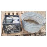 Wash Tub w/ Flashing Tape & Clips