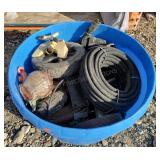 Tub of Sprinkler Parts & Pieces