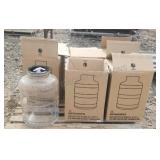 5 - Glass Food Storage Jugs