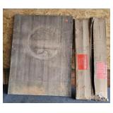 Metal Shelving Brackets/ Wood Table Top