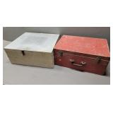 2-- Wooden Shop Storage Boxes