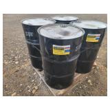 4-- 50 Gallon  Metal Drums w/ Lids