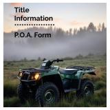 Title Information/ P.O.A.
