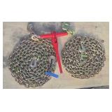 9200 lb Ratchet Binder w/ 2 Chains