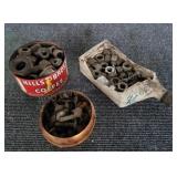 Three Small Tins of Mixed Nuts & Bolts