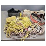 Box of Safety Harnesses - Ropes & Tool Belt