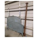 Green Wood Bed Frame