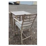 Pub Height Patio Table with 2 Chairs