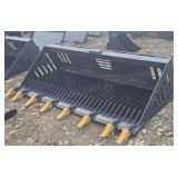 Skid Steer Rock Bucket 78"