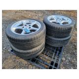 Set of Four-- Corvette Wheels and Tires