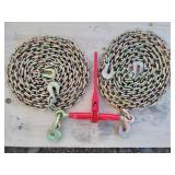 9200 lb Ratchet Binder w/ 2 Chains