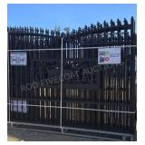 7 ft X 20 ft Metal Driveway Gate
