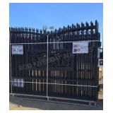 7 ft X 20 ft Metal Driveway Gate