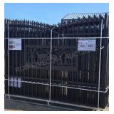 7 ft X 20 ft Metal Driveway Gate