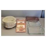 Rival Crock Pot, Cook Books, Glass Baking Dishes