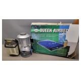 Queen Air Bed & 2- Lanterns