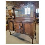Antique Buffet w/ Mirror
