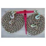 5400 lb Ratchet Binder w/ 2 Chains