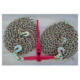 5400 lb Ratchet Binder w/ 2 Chains