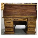 Oak Roll Top Desk