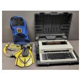 Royal Alpha Electric Typewriter & Diving Gear