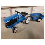 New Holland Pedal Tractor with Trailer
