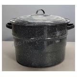Enamel Canning Pot w/ Lid and Basket