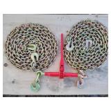 9200 lb Ratchet Binder w/ 2 Chains