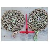 9200 lb Ratchet Binder w/ 2 Chains