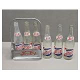 Vintage 1940s Pepsi Bottles and Carrier