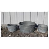 3 -- Galvanized Buckets