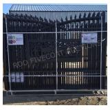 7 ft X 20 ft Metal Driveway Gate