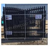 7 ft X 20 ft Metal Driveway Gate