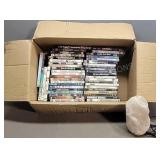 Salt Lamp & Box of DVD