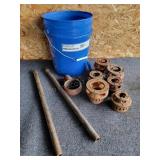Bucket of Pipe Threaders