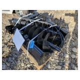 Set of 9 Mini Excavator Attachments