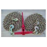 5400 lb Ratchet Binder w/ 2 Chains