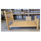 Twin Size Log Bed