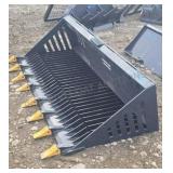 Skid Steer Rock Bucket 72"