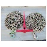 5400 lb Ratchet Binder w/ 2 Chains