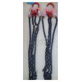 2-- 7 ft Double Legs Lifting Chain Sling