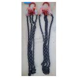 2-- 7 ft Double Legs Lifting Chain Sling