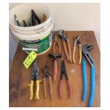 Variety of Hand Tools in Bucket - Please Preview