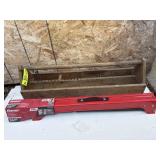 Wood Tool Box & Bauer Folding Sawhorse - New