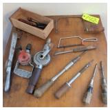 Vintage Tools in Small Wood Box