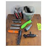 Variety Box Cutters/Utility Knives & Mini Drill