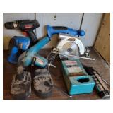 Box of Battery Operated Tools