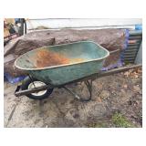 Large Metal Wheel Barrow