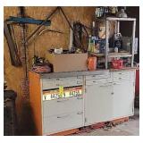 Shop Cabinet and All Contents and Hanging Items