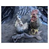 Roosters & Decorative Mermaid